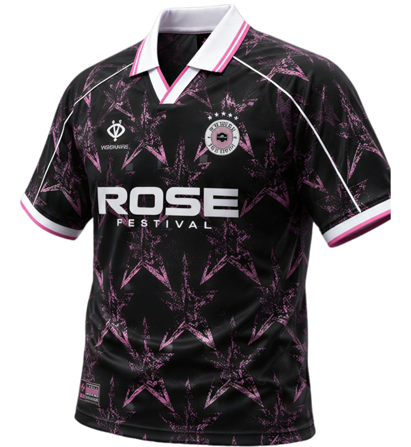 Maillot noir Rose Festival